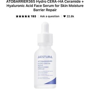 New in box: Aestura Atobarrier hydro cera-ha serum